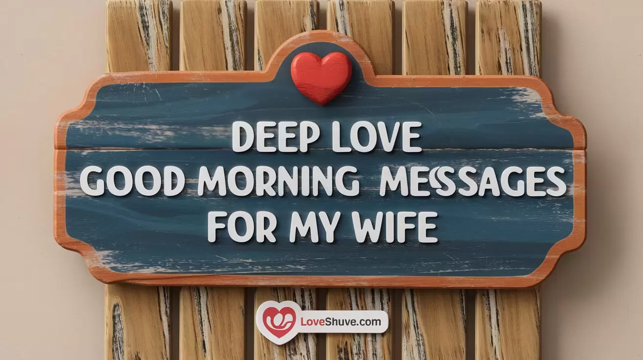 Deep Love Good Morning Messages for My Wife