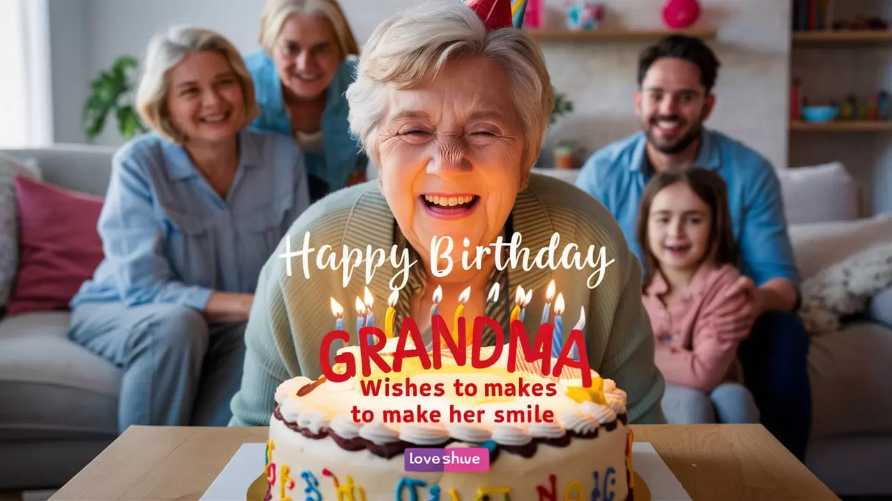 Happy Birthday Grandma Wishes to Make Her Smile