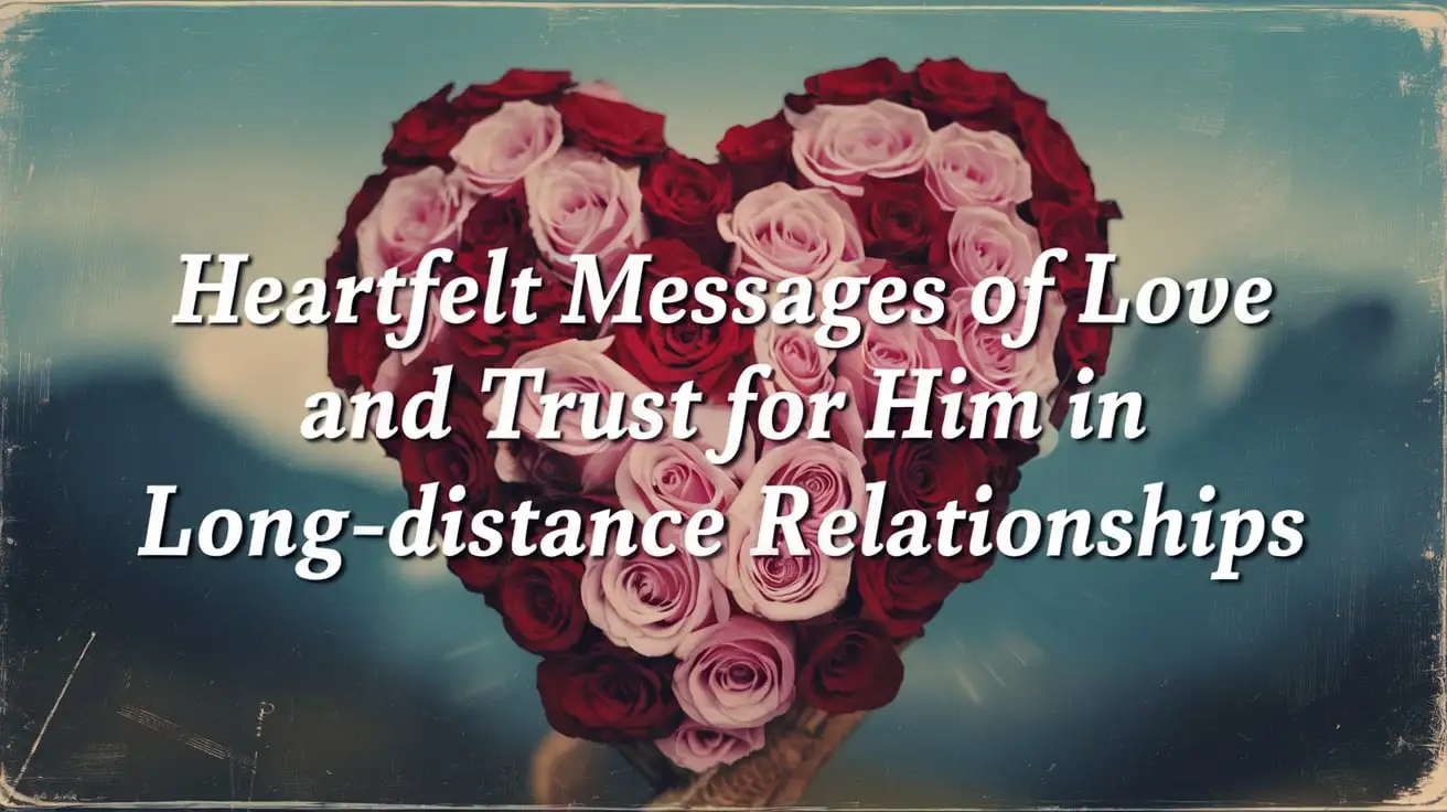 Heartfelt Messages of Love and Trust for Him in Long-Distance Relationships