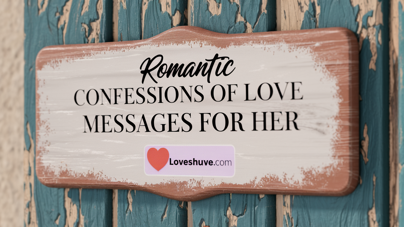 Romantic Confessions of Love Messages for Her