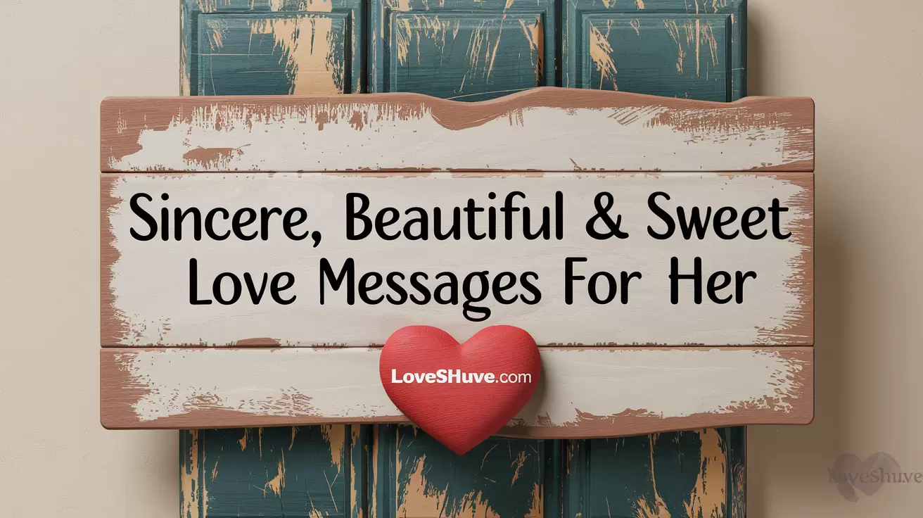 Sincere, Beautiful & Sweet Love Messages for Her