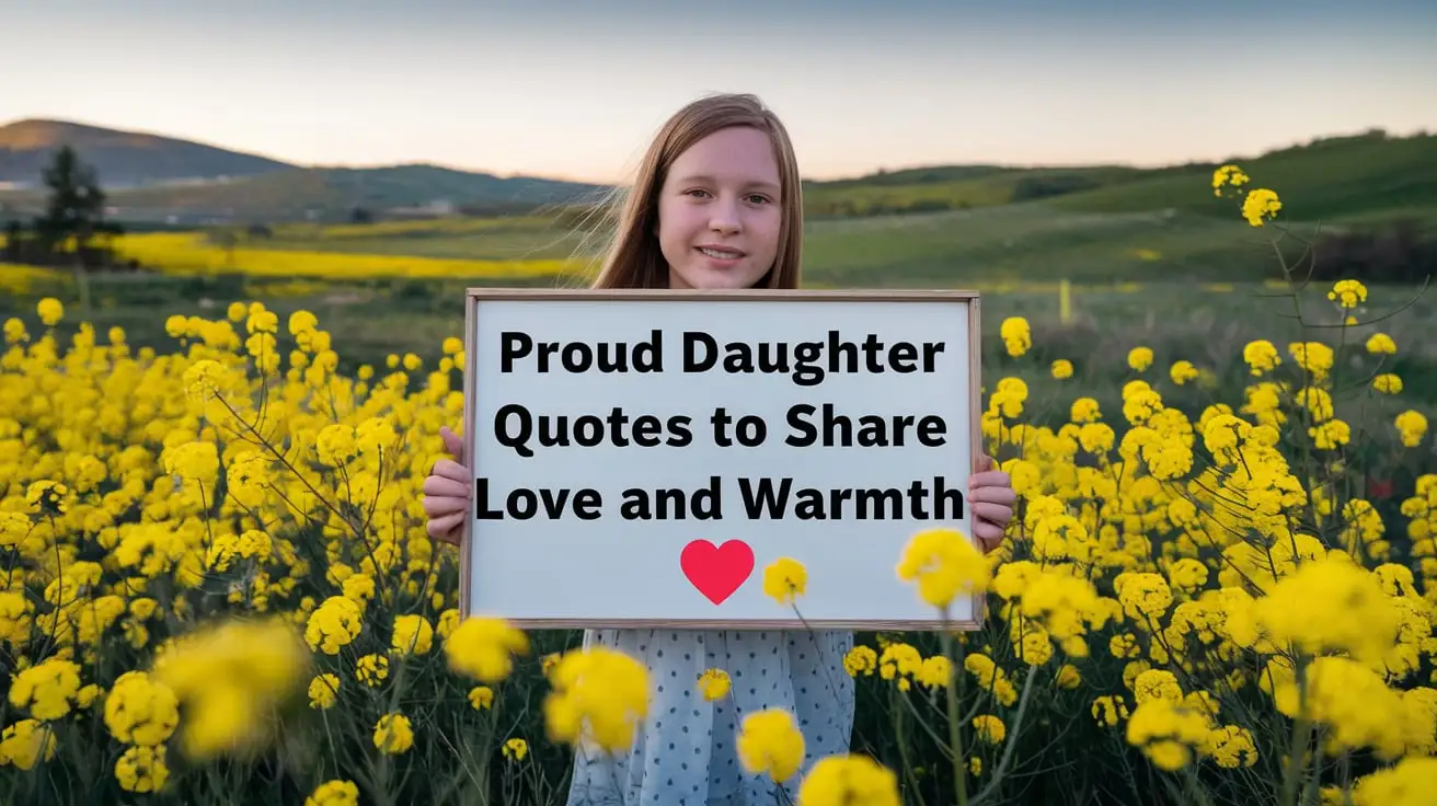 Proud Daughter Quotes to Share Love and Warmth